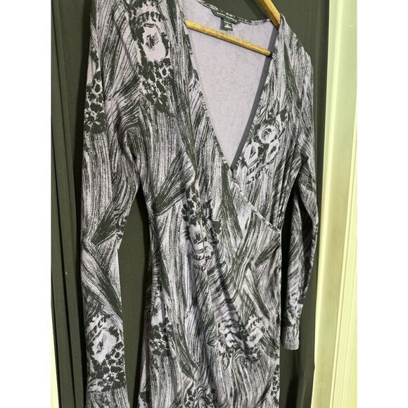 Banana Republic  Faux Wrap Pencil Dress M Stretchy Whimsigoth Dark Fairy core - Picture 2 of 6